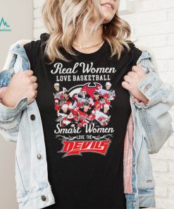 Real Women Love Hockey Smart Women Love The New Jersey Devils Signatures Shirt