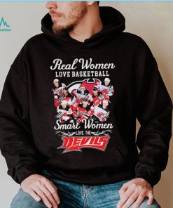 Real Women Love Hockey Smart Women Love The New Jersey Devils Signatures Shirt