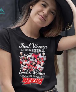 Real Women Love Hockey Smart Women Love The New Jersey Devils Signatures Shirt