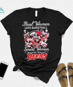 Real Women Love Hockey Smart Women Love The New Jersey Devils Signatures Shirt
