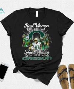 Real Women love football smart Women love the Oregon Ducks football logo shirt