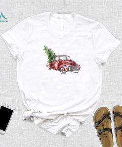Red Truck Merry Christmas Family Shirt