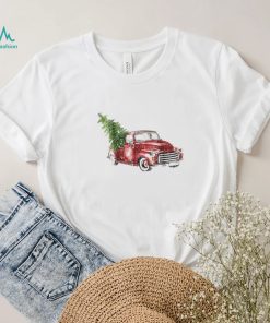 Red Truck Merry Christmas Family Shirt