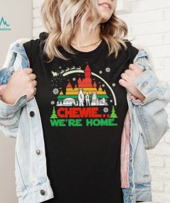 Retro 90s Han Solo Chewbacca Pastel Chewie We’re Home Christmas Shirt