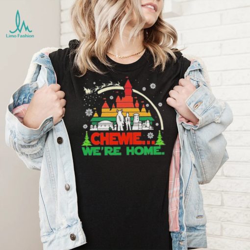 Retro 90s Han Solo Chewbacca Pastel Chewie We’re Home Christmas Shirt