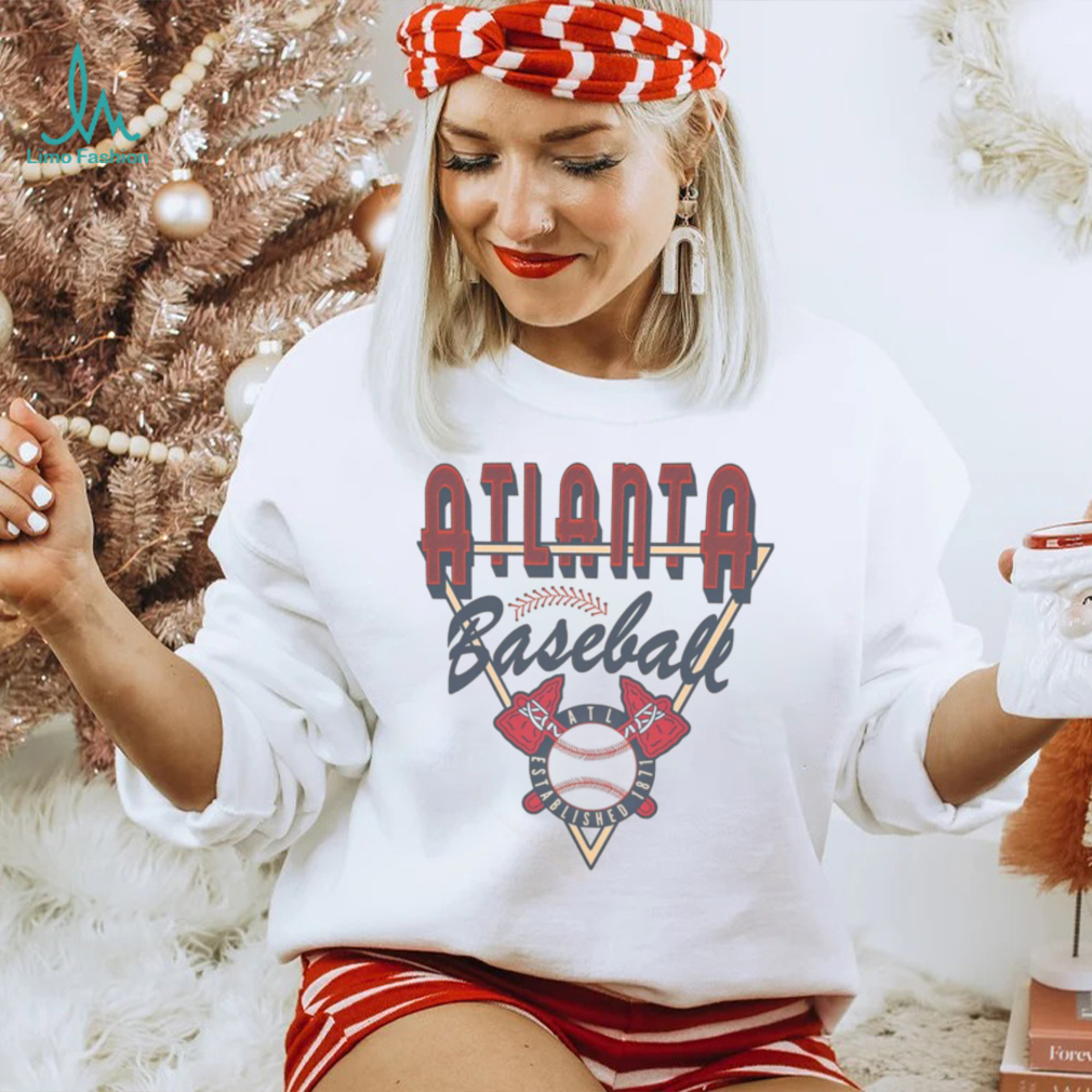 Retro Atlanta Braves Baseball Christmas Sweatshirt Mens Womens