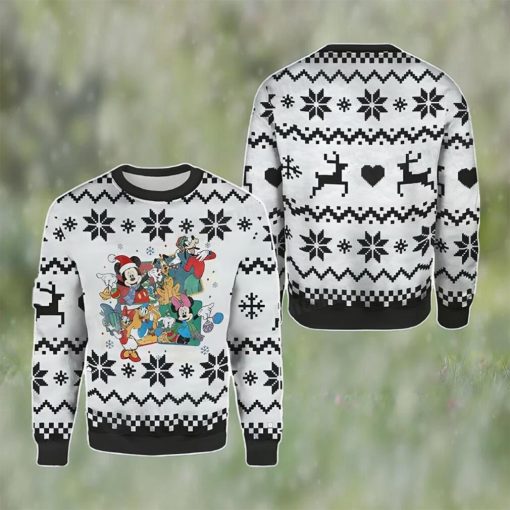 Retro Mickey And Friends Ugly Christmas Sweater Gift For Disney Fan