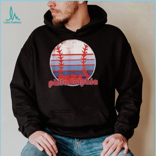 Retro Vintage Philly Baseball Skyline Cool Philadelphia 2022 Shirt