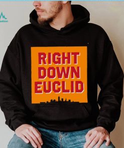 Right Down Euclid statement logo shirt