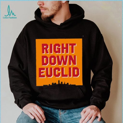 Right Down Euclid statement logo shirt