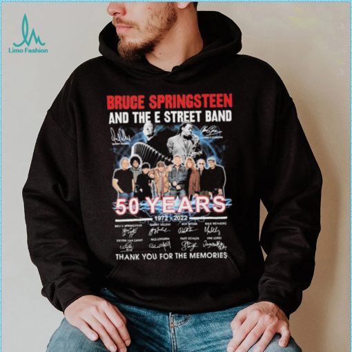 Rip Danny Federici And Clarence Clemons 50 Years 1972 2022 Of Bruce Springsteen And The E Street Band Signatures Thank You For The Memories Shirt