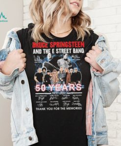 Rip Danny Federici And Clarence Clemons 50 Years 1972 2022 Of Bruce Springsteen And The E Street Band Signatures Thank You For The Memories Shirt