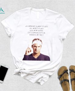 Roger Federer 20 Grand Slam Retire T Shirt2