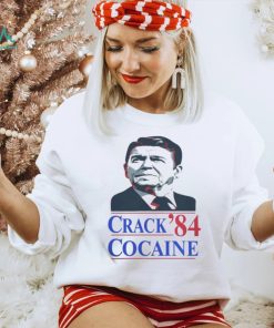 Ronald Reagan crack 84 cocaine t shirt, hoodie, sweater, long sleeve and tank top