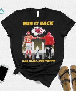 Run It Back Mahomes Signature One Team One Vision city Shirt