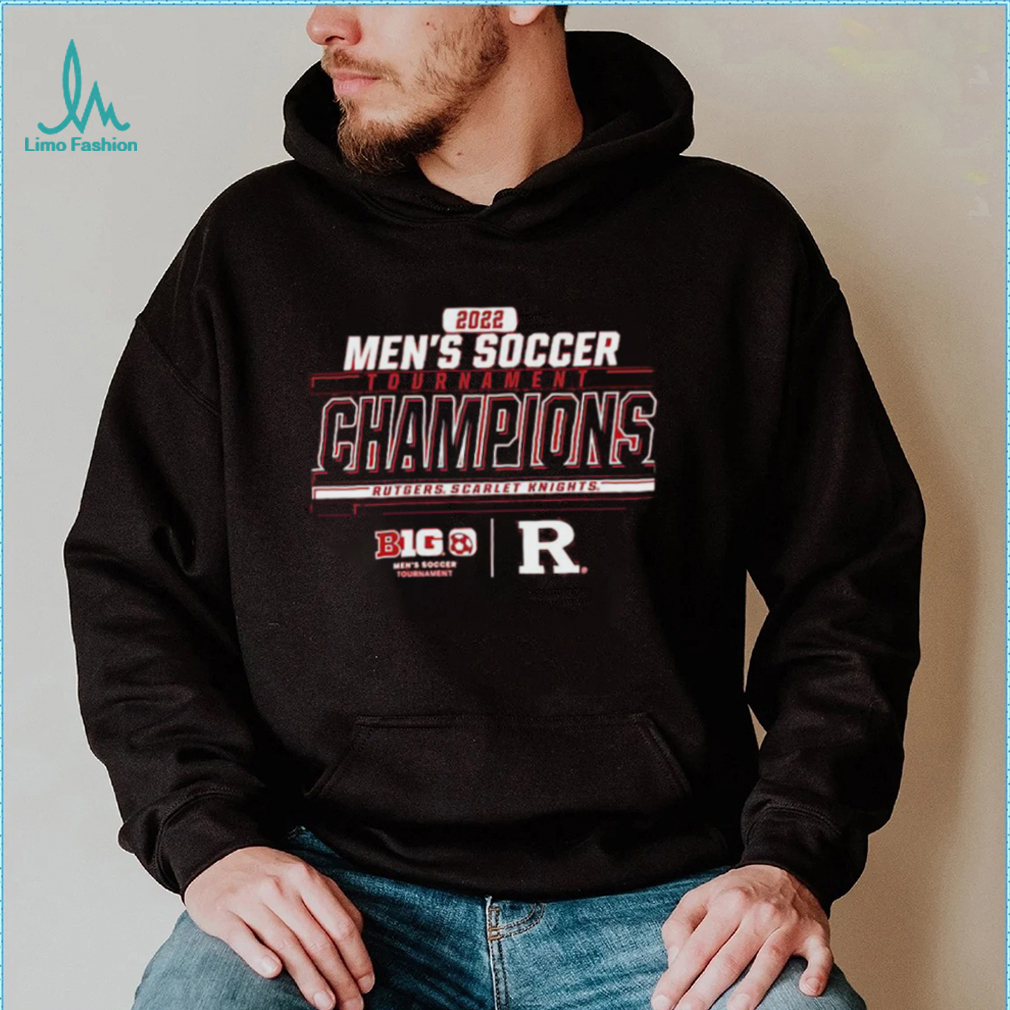 Rutgers Scarlet Knights 2022 Big Ten Men’s Soccer Conference Tournament Champions Locker Room T Shirt Rutgers Scarlet Knights 2022 Big Ten Men’s Soccer Conference Tournament Champions Locker Room T Shirt