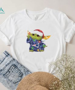 Santa Baby Yoda England Patriots Light Christmas Shirt