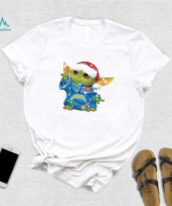 Santa Baby Yoda Los Angeles Chargers Light Christmas Shirt