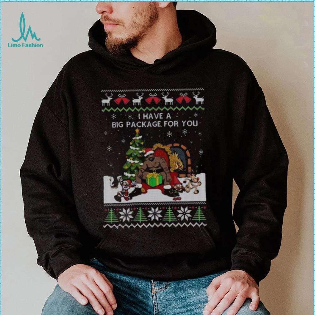 Santa Barry Wood I Have A Big Package For You Ugly Christmas 2022 Shirt Santa Barry Wood I Have A Big Package For You Ugly Christmas 2022 Shirt