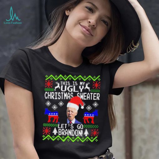 Santa Biden This Is My Ugly Christmas Sweater Let’s Go Brandon Shirt