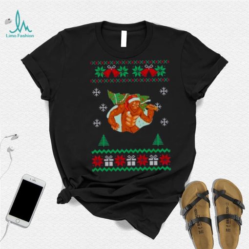 Santa Bigfoot Tree Christmas 2022 shirt