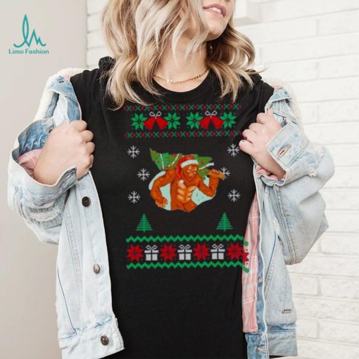 Santa Bigfoot Tree Christmas 2022 shirt