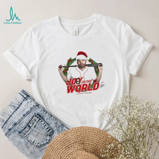 Santa Joey Votto Joey To The World Christmas Shirt