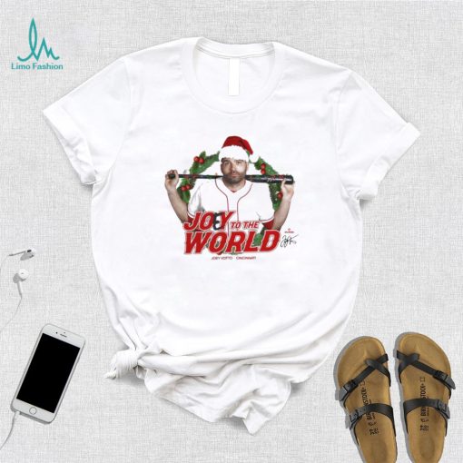 Santa Joey Votto Joey To The World Christmas Shirt