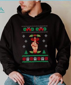 Santa Middle Finger Fuck Tree Christmas 2022 shirt