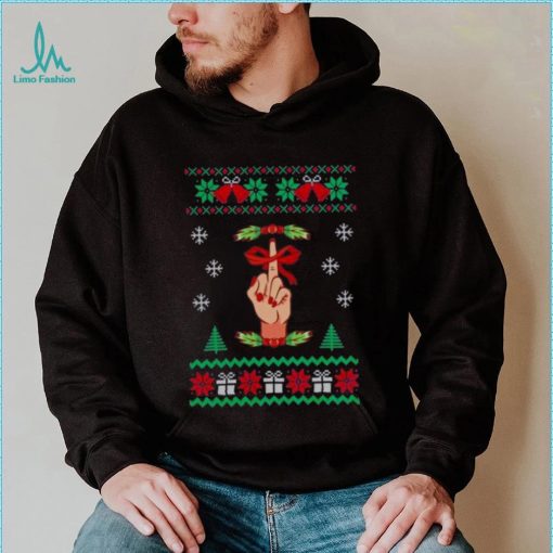 Santa Middle Finger Fuck Tree Christmas 2022 shirt