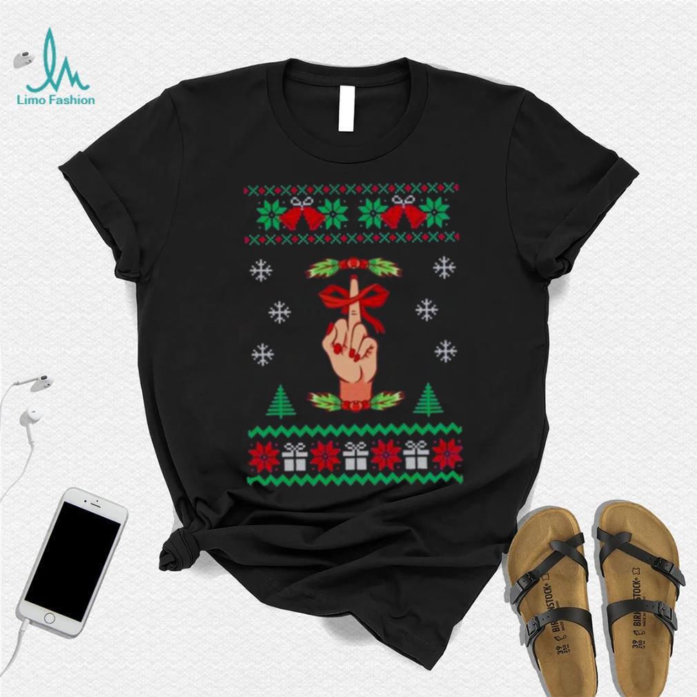 Santa Middle Finger Fuck Tree Christmas 2022 shirt Santa Middle Finger Fuck Tree Christmas 2022 shirt