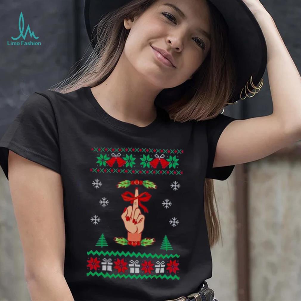 Santa Middle Finger Fuck Tree Christmas 2022 shirt Santa Middle Finger Fuck Tree Christmas 2022 shirt