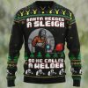 Tequila My Blood Type Knitted Ugly Christmas Sweater, Xmas Sweater