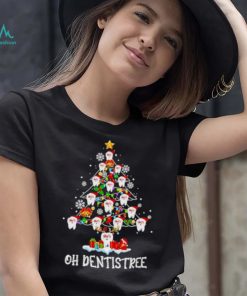 Santa Oh Dentist Tree 2022 Merry Christmas Shirt