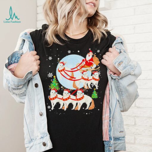 Santa Riding Reindeer Turkish Angora Sleigh Christmas Shirt