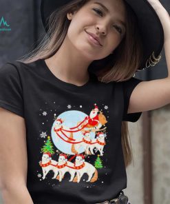 Santa Riding Reindeer Turkish Angora Sleigh Christmas Shirt