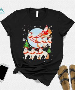 Santa Riding Reindeer Turkish Angora Sleigh Christmas Shirt