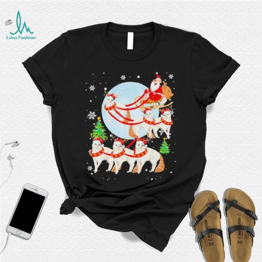 Santa Riding Reindeer Turkish Angora Sleigh Christmas Shirt