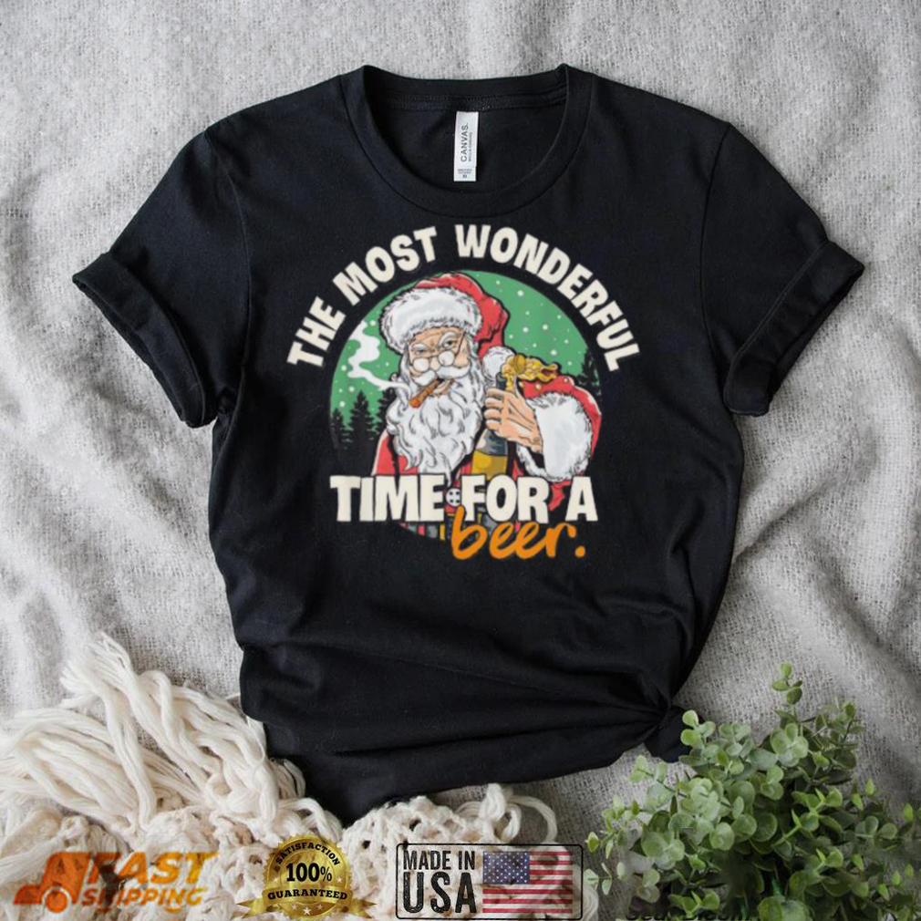 Santa claus the most wonderful Christmas time for a beer xmas sweater Santa claus the most wonderful Christmas time for a beer xmas sweater