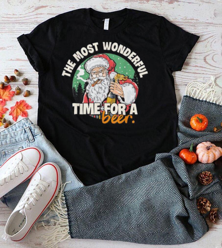 Santa claus the most wonderful Christmas time for a beer xmas sweater Santa claus the most wonderful Christmas time for a beer xmas sweater