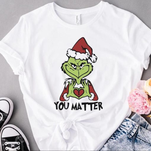 Santa grinch you matter Christmas sweater