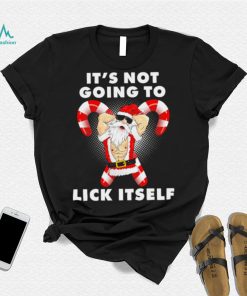 Santa it’s not going to lick itself Christmas funny shirt