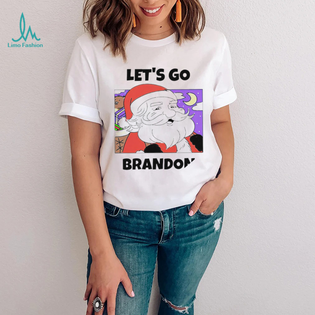 Santa let’s go brandon Christmas Holiday art shirt Santa let’s go brandon Christmas Holiday art shirt