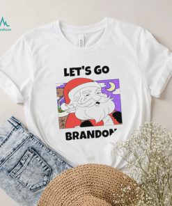 Santa let’s go brandon Christmas Holiday art shirt
