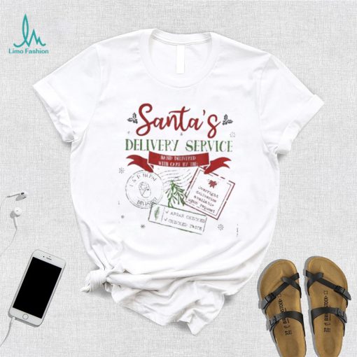 Santa’s delivery service funny Christmas l&d nurse labor and delivery nurse shirt