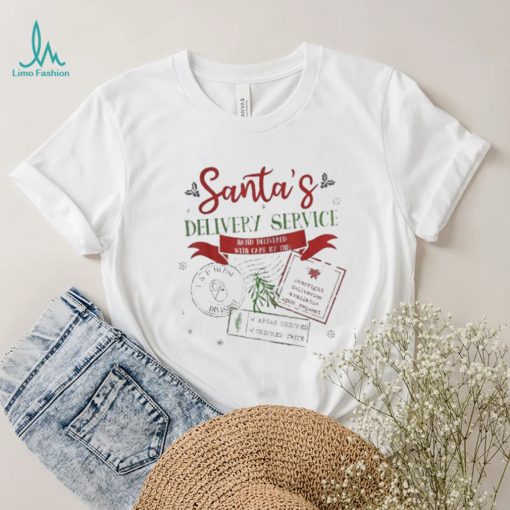 Santa’s delivery service funny Christmas l&d nurse labor and delivery nurse shirt