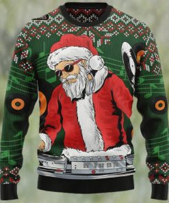 Satan Claus DJ Ugly Christmas Sweater, Xmas Sweatshirt