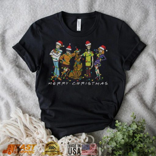 Scooby Doo Friends Lights Santa Hat Merry Christmas T Shirt