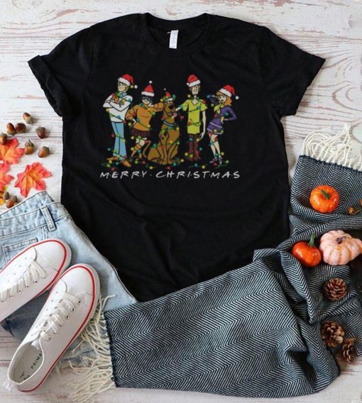 Scooby Doo Friends Lights Santa Hat Merry Christmas T Shirt