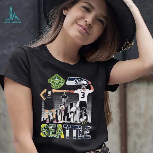 Seattle Storm Sue Bird And Seattle Seahawks Russell Wilson Signatures Shirt